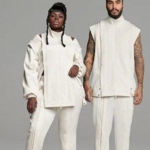 IVY PARK UNISEX WHITE TRACK JACKET